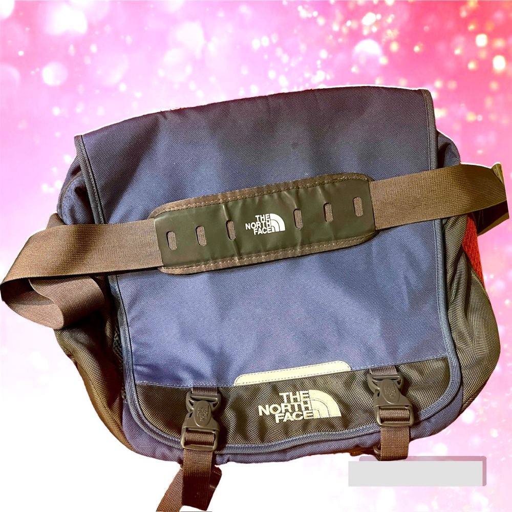 The North Face Blue and Black Messenger Bag